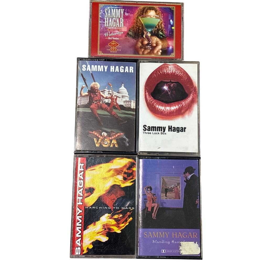 Sammy Hagar Cassette tape Bundle 5 album lot 80s 90s rock Geffen records